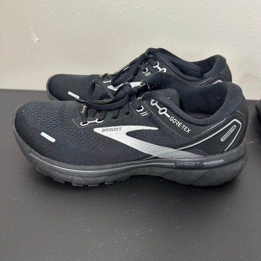Brooks Ghost 14 GTX Gore-Tex Mens Running Shoes Black Silver Size‎ 7.5